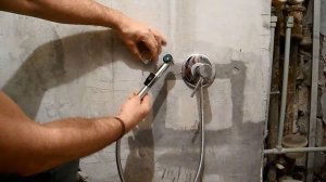 Установка настенного смесителя для биде ч.1