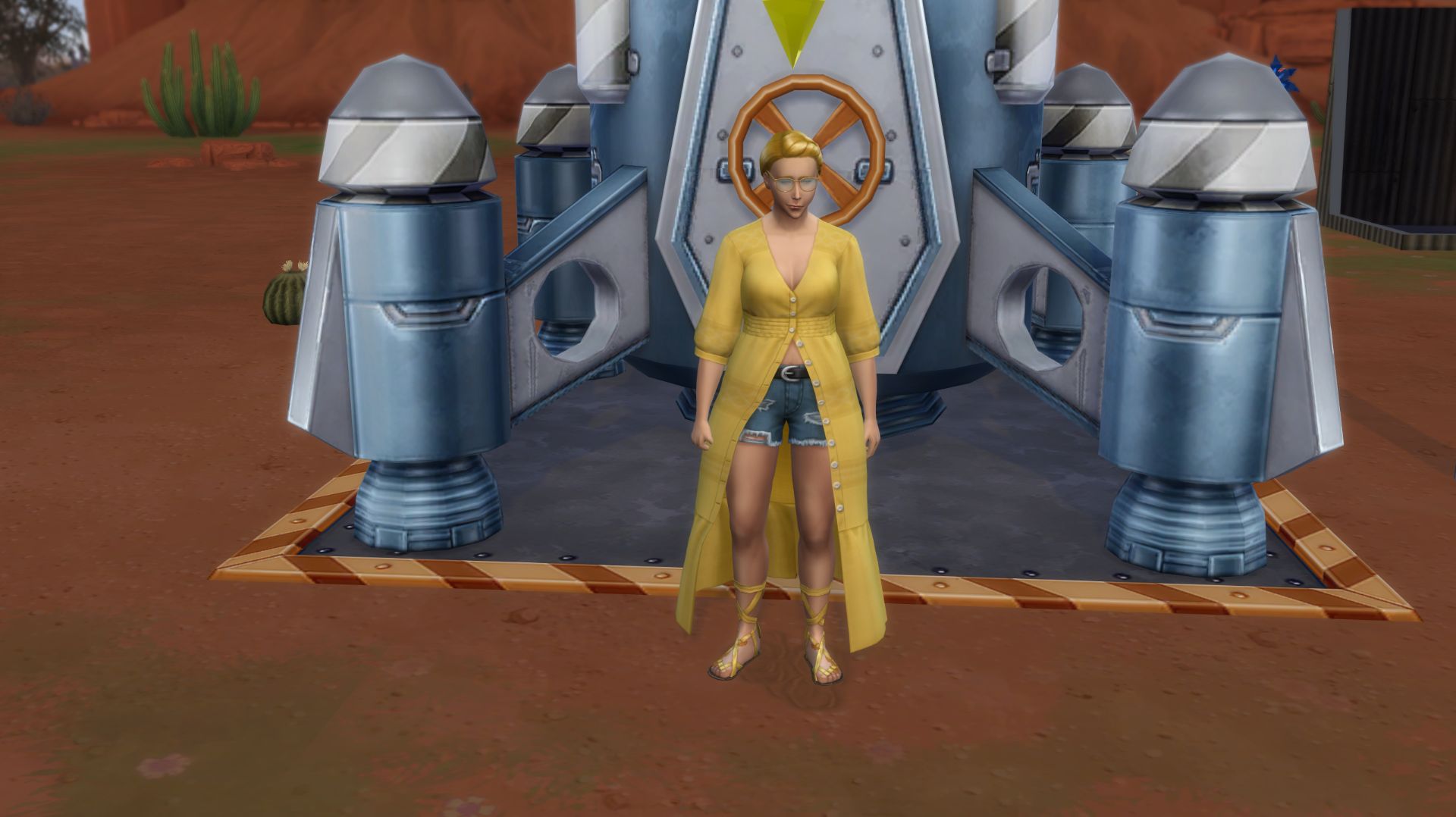 Not So Berry.  The Sims 4.  Желтый №14. Нашивки скаутов.