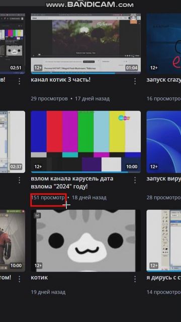 почему на видео взлом канала карусель дата взлома "2024" году! смотреть онлайн