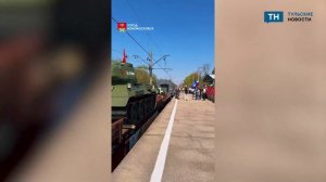 Поезд Победы прибыл в Новомосковск
