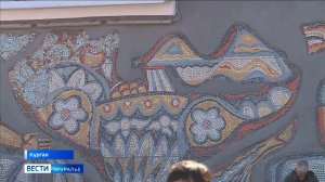 Историческую мозаику восстанавливают на Центральном рынке Кургана