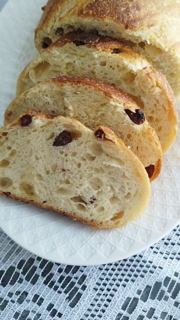 Батон🥖 ситный с изюмом🍇 на пшеничной закваске смотреть онлайн