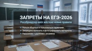 ЕГЭ-2026 станет настоящим кошмаром полный список того, что теперь запрещено.