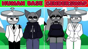 Sprunki Human Retake – Base VS GenderSwap! 💖⚡