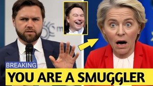 JD Vance Calls Von der Leyen a Smuggler and Demands Her Resignation in Front of World Media