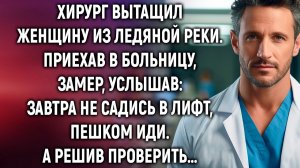 Хирург вытащил женщину из ледяной реки. Приехав в больницу, замер, услышав# завтра…