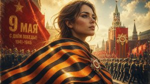 Слава воину-победителю! С днём Великой победы. Красивая музыкальная открытка.
