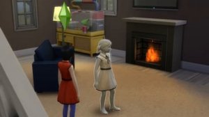 The Sims 4 Машка примеряет белый наряд