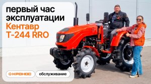Первый час эксплуатации трактора Кентавр Т-244 RRO