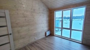 Каркасный дом из бруса 60м2 Тюмень, участок 13 соток.mp4