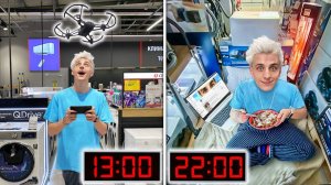 24 ЧАСА В МАГАЗИНЕ  ЭЛЕКТРОНИКИ ЧЕЛЛЕНДЖ !