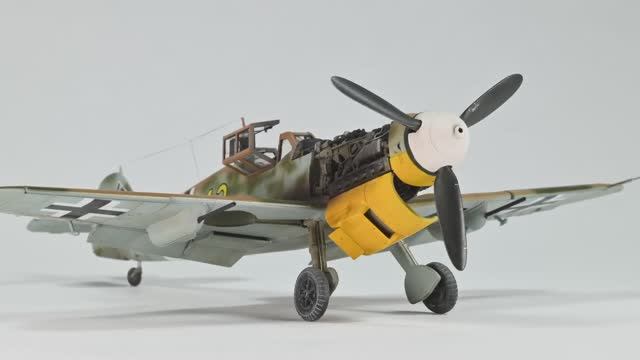 Bf 109G-2/R6 Trop 1/72 Eduard Full Build and History смотреть онлайн