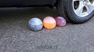 Aplastando Cosas Crujientes y Suaves! Coca Cola, Mirinda, Fanta con Globos VS Rueda de Coche