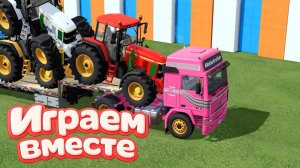 МУЛЬТИКИ ПРО РАЗНОЦВЕТНЫЕ МАШИНКИ И ТРАКТОРЫ ДЛЯ ДЕТЕЙ 🚜! ГОНКИ ТРАКТОРОВ ДЛЯ ДЕТЕЙ №34