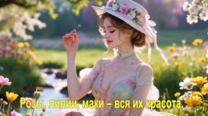 Розы, лилии, маки – вся их красота.