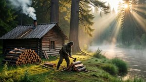 Охота и Рыбалка 2026 в Тайге ИЗБА КЛЕВОЕ МЕСТО ХАРИУС на УДОЧКУ Поплавок 7 день 23 Сибирь
