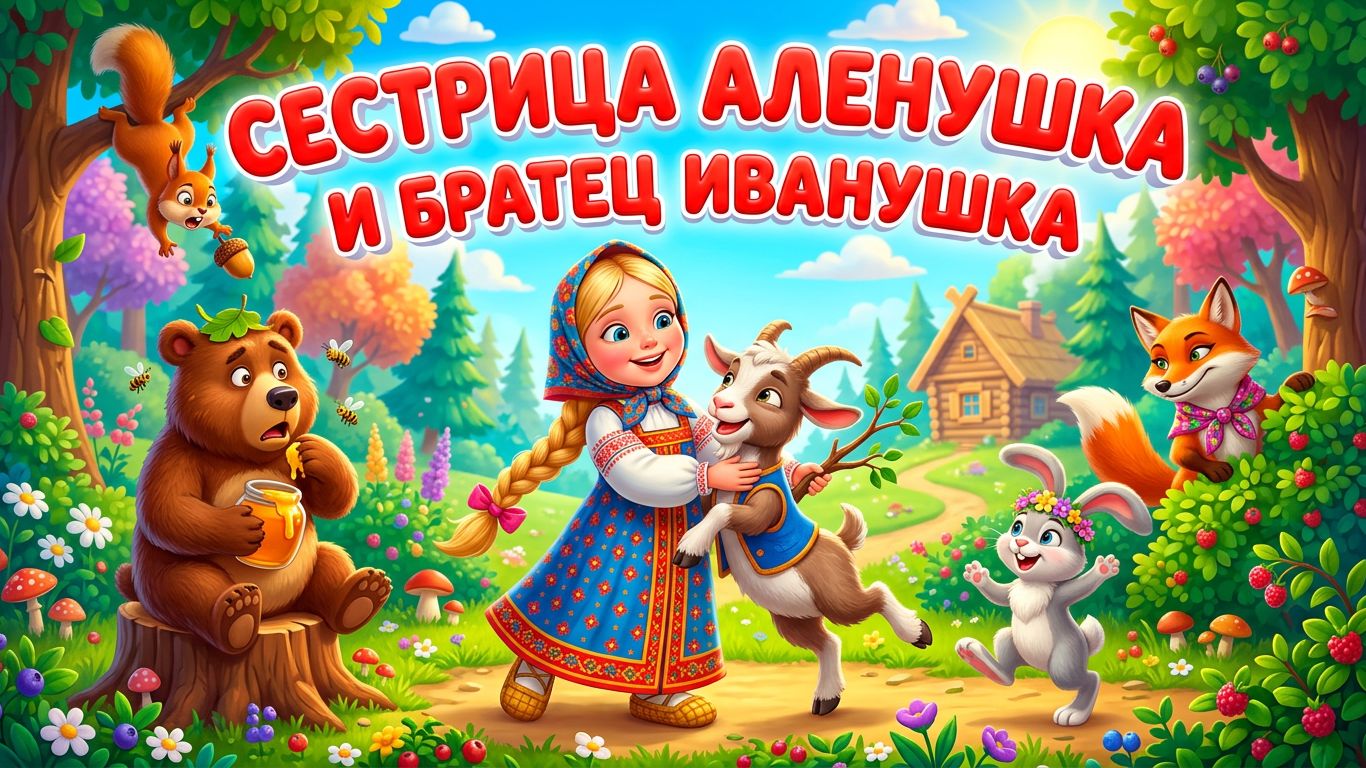 Сестрица Аленушка и братец Иванушка – Русская народная сказка | Волшебные приключения детей в лесу