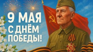 Сквозь года звенит Победа! С праздником 9 мая! Роскошная музыкальная открытка.