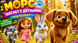 🐾 Морс Шагает с Друзьями под Песенку! 😺 Новое Яркое Приключение для Малышей