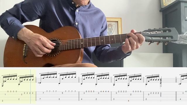 Семиструнная гитара -  Этюд (П. Исаков)