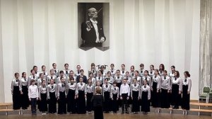 «Солнце скрылось за горою» М. Блантер, сл. А. Коваленкова. Старший хор фортепианного отделения