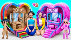 Мы строим крутой кукольный домик в стиле K-Pop «Охотники на демонов» Super Hyper DO.