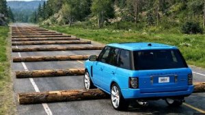 Испытание «Машины против 100 упавших деревьев» №10 в BeamNG Drive!