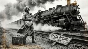 Upbeat Chicago Blues _ Mama ''Slide'' Carter - Freight Train Boogie