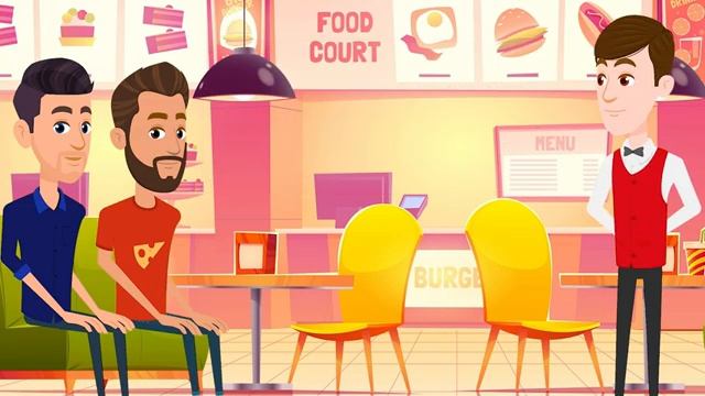 At the Restaurant ordering food - English Conversation Practice Improve Speaking Skills