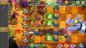 Plants vs. Zombies 2 - Blooming heart vs. Zombot Dinotronic Mechasaur