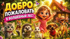 🐱✨ Котёнок Морс в Волшебном Лесу! 🌲 Новые Приключения и Весёлая Песенка для Детей