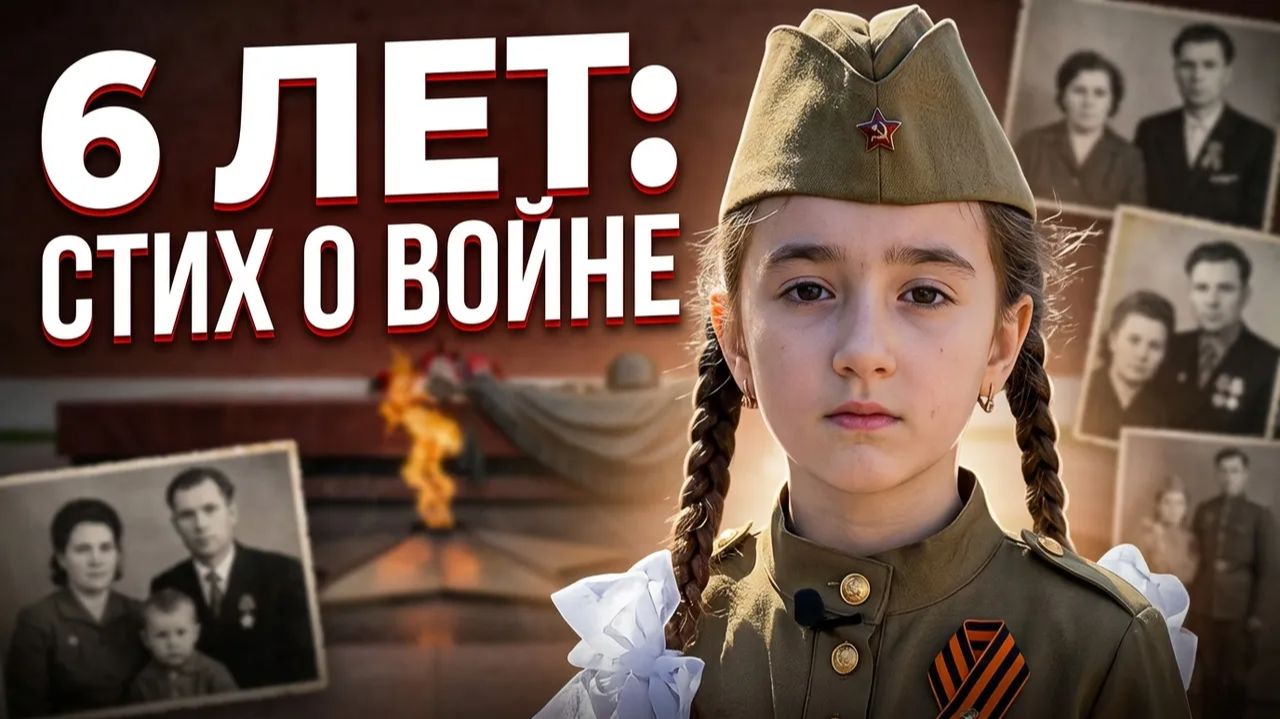 Стихи на День Победы! В 6 лет читает стихи о войне к 9 мая читают дети Военный стих о Подвиге солдат