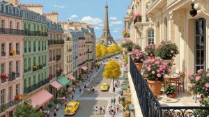 𝐏𝐀𝐑𝐈𝐒 𝐂𝐀𝐅𝐄́ 🗼 Relaxing French Music — Parisian Café Playlist | Accordion & Guitar