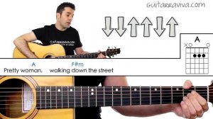 Como Tocar Pretty Woman en guitarra fácil melodía y acordes tutorial y clase