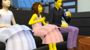 The Sims 4 Машка и Лиза смотрят телевизор