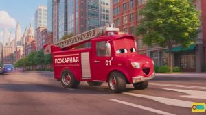 Пожарная машинка 🚒 Песенка-мультик для малышей | Развивающие мультики про машины-помощники