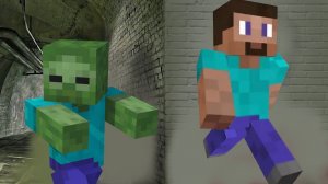 Выживи в Прятки от Зомби . Игровая пародия Пародия на видео Влада а4 в игре манкрафт !
