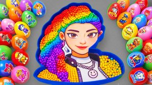 Как приготовить радужную ванну Rumi Kpop, смешав желейную слизь и глиняные яйца