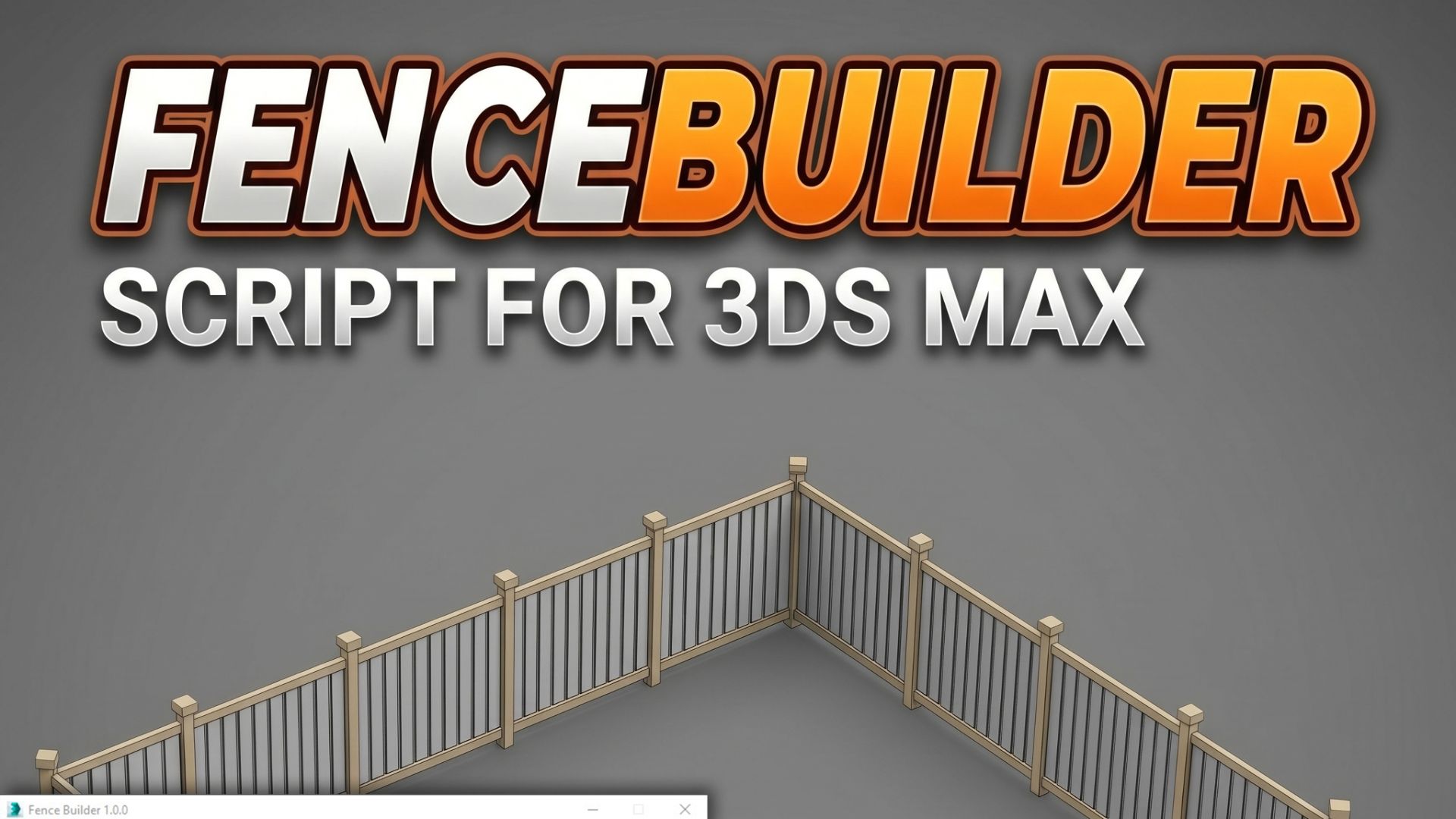 FenceBuilder for 3 ds max смотреть онлайн