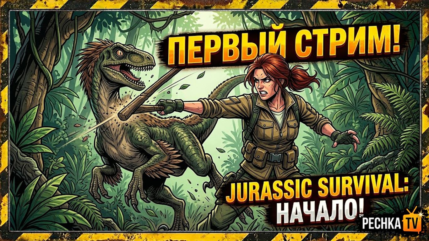 ВЫЖИВАНИЕ С ДИНОЗАВРАМИ! ПЕРВЫЙ СТРИМ ПО JURASSIC SURVIVAL | Pechka TV