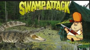На меня напали злые животные из болота  Swamp Attack. 🐊🐢🦝