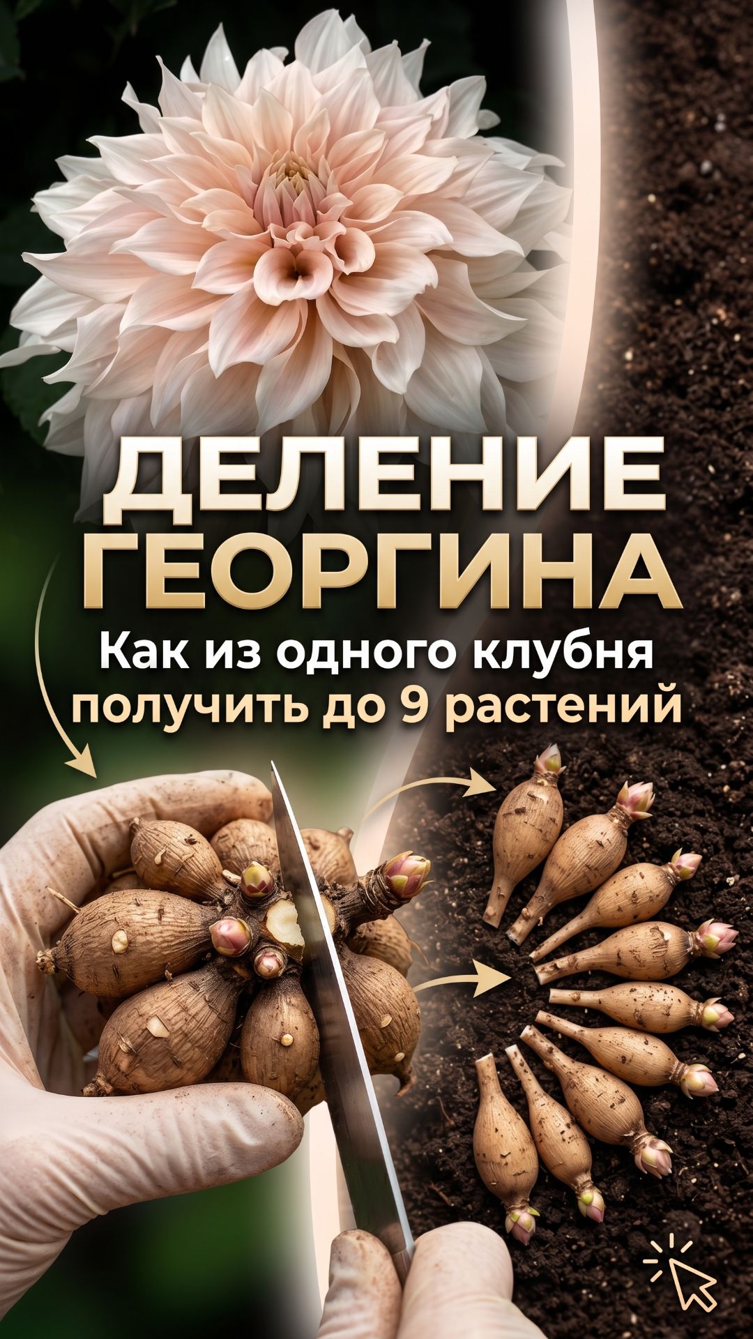 деление  георгин