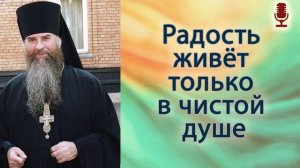 Радость живёт только в чистой душе