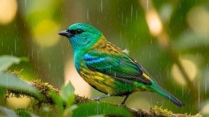 ☔️ ПЕНИЕ ПТИЦ И НЕЖНЫЙ ШУМ ДОЖДЯ ДЛЯ СНА 3 ЧАСА ✨ УСПОКАИВАЮЩИЕ ЗВУКИ ПРИРОДЫ ДЛЯ СНА ✨ ЗВУК ДОЖДЯ