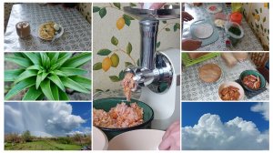 Накрутила много фарша / Потрудилась на славу 🔥 Сытный завтрак / Вечерняя работа в саду в тучах