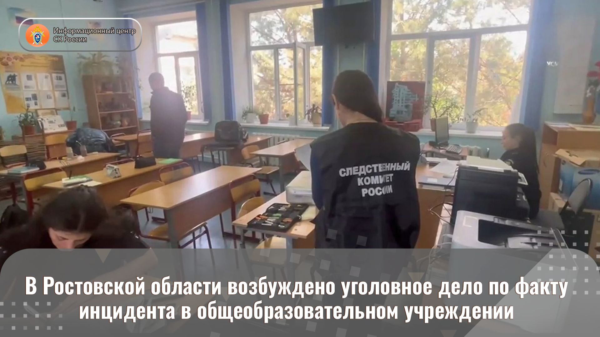 В Ростовской области возбуждено уголовное дело по факту инцидента в общеобразовательном учреждении смотреть онлайн