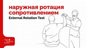 Тест наружная ротация с сопротивлением (External Rotation Test) - плечевой сустав