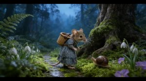ТУМАННЫЙ ЛЕС, АТМОСФЕРА И ПИАНИНО | МЕДЛЕННАЯ ЖИЗНЬ С МИССИС МЫШЬ (ФЭНТЕЗИ) АСМР МУЛЬТИК