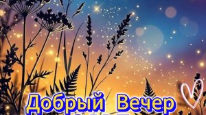 Добрый вечер: красивые пожелания и музыкальная открытка | Домохозяйка