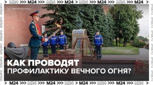 В Москве провели профилактику Вечного Огня в Александровском саду - Москва 24